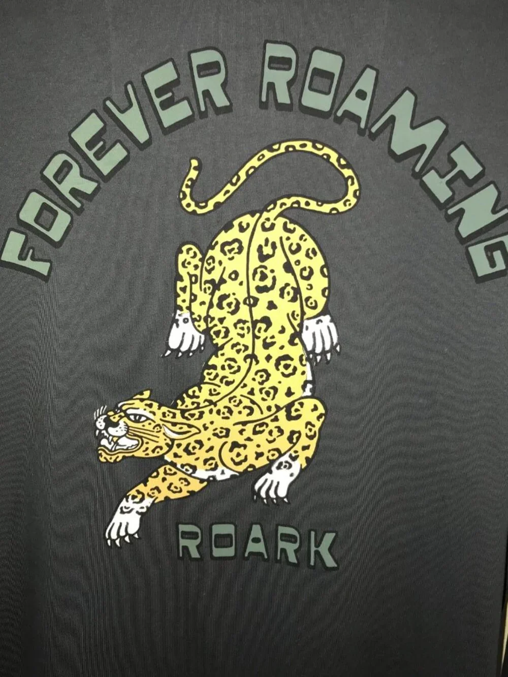 Men's Roark Forever Roaming Jaguar Long Sleeve T-shirt-Garment Dyed-Size: L - Picture 12 of 16